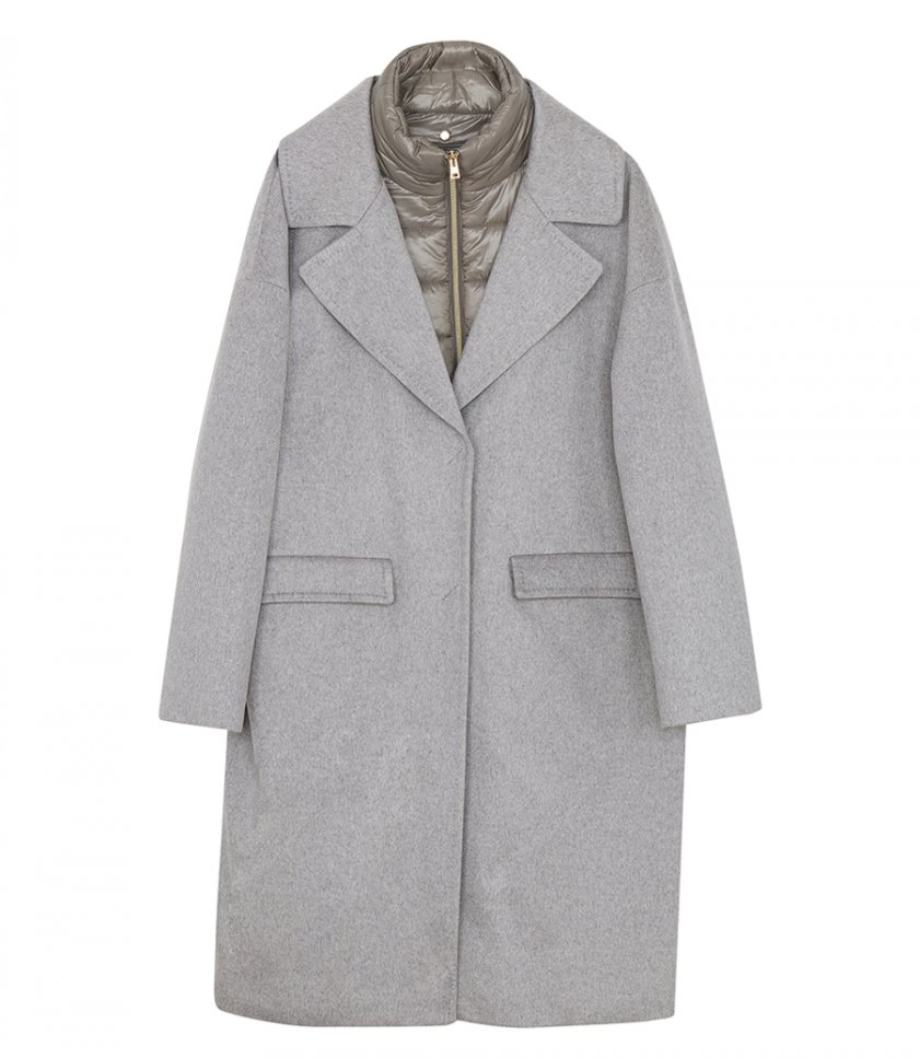 JUST IN - COAT IN CASHMERE AND NYLON ULTRALIGHT