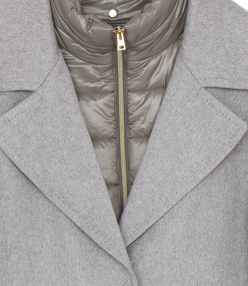 COAT IN CASHMERE AND NYLON ULTRALIGHT