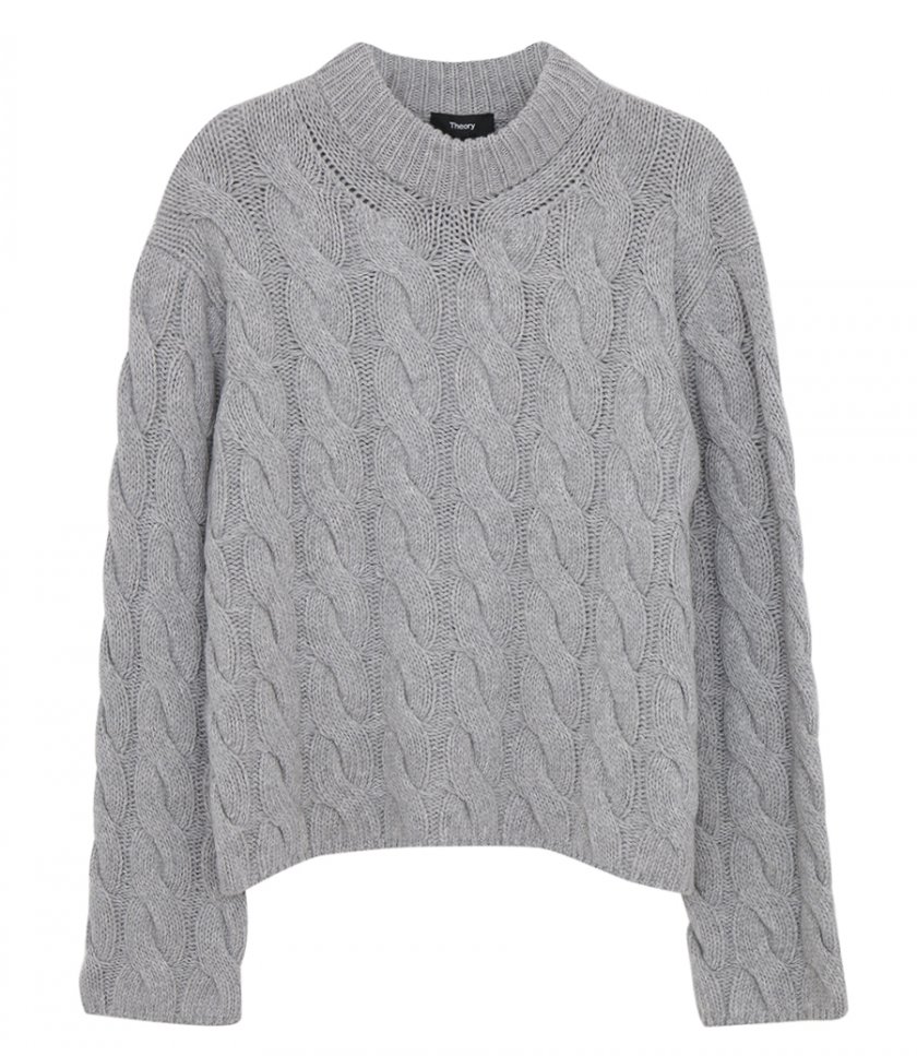 KNITWEAR - MOCK CABLE PULLOVER