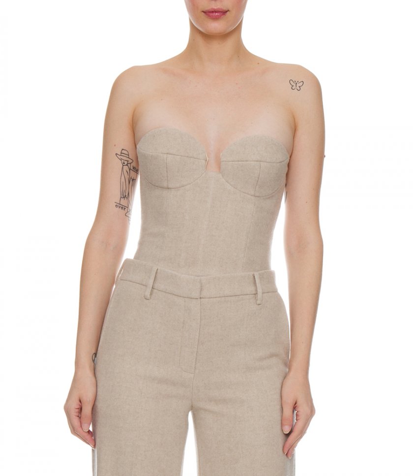 WOOL CORSET TOP