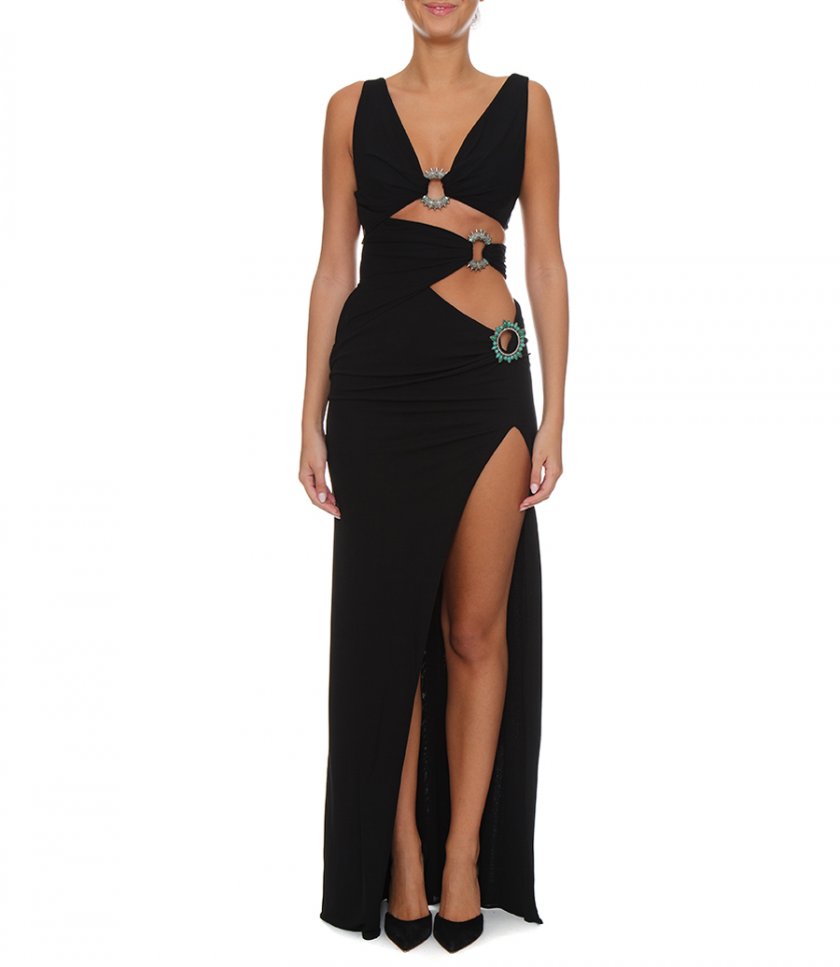 FRINGED MAXI DRESS