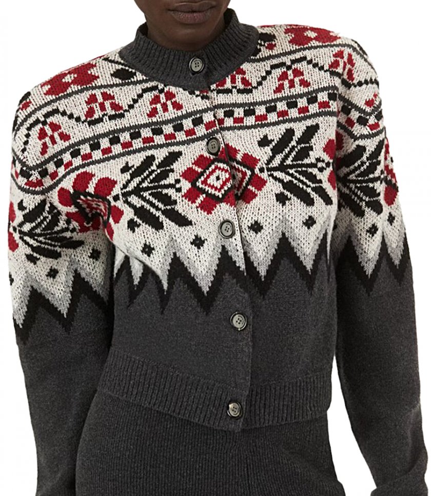 FAIR ISLE CASHMERE CARDIGAN