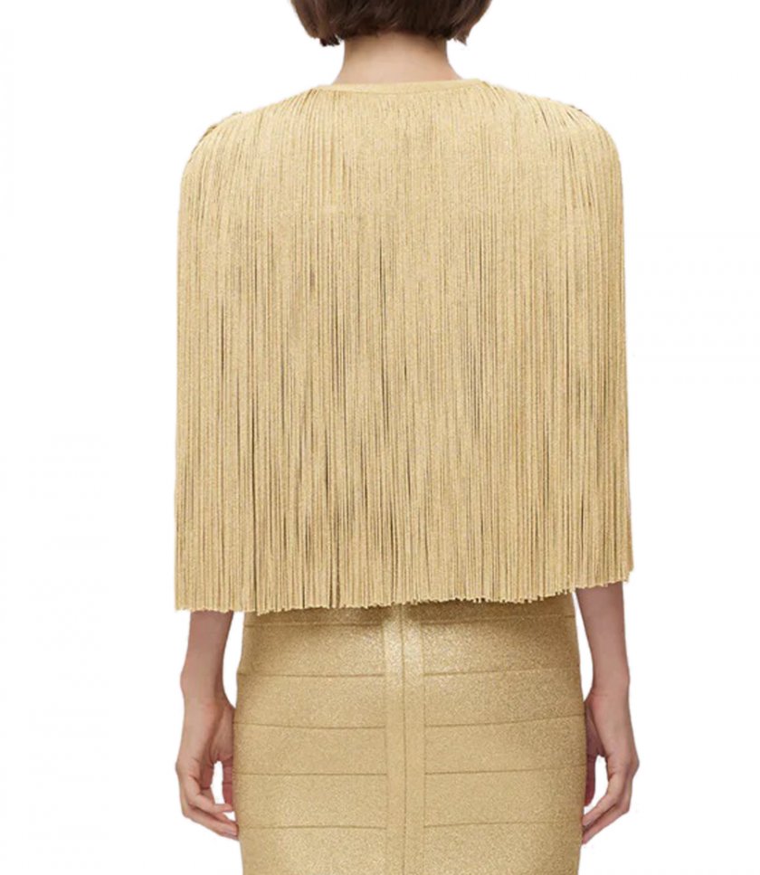 ICON METALLIC FRINGE CAPE