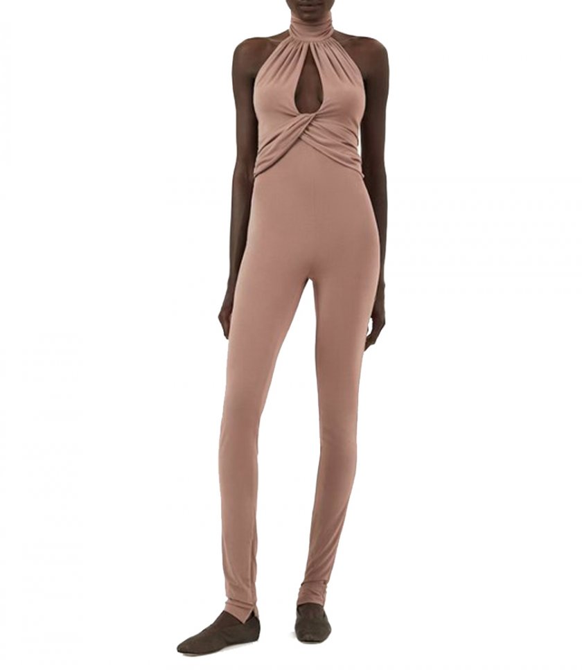CUTOUT JERSEY JUMPSUIT