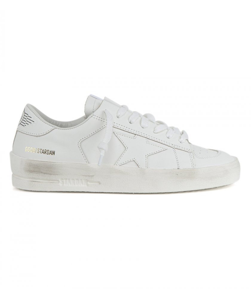 JUST IN - OPTIC WHITE LEATHER STARDAN