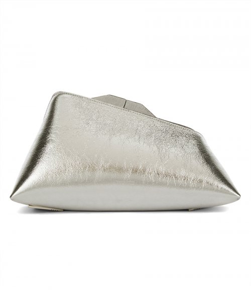 ''8.30PM'' SILVER OVERSIZED CLUTCH
