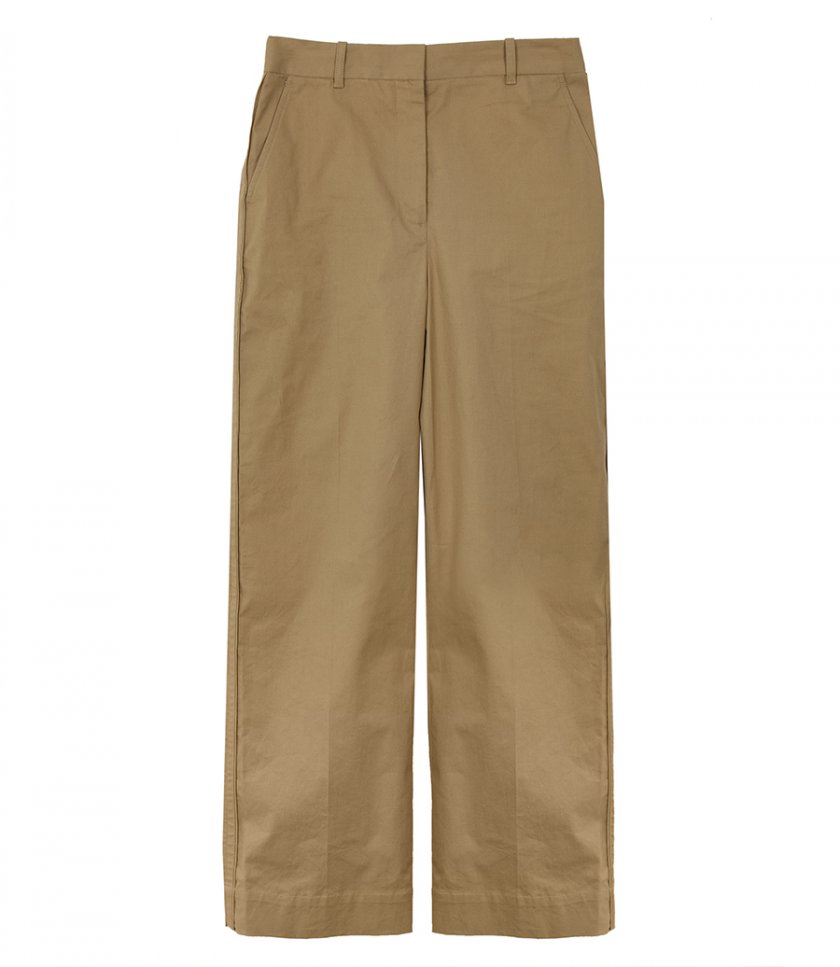 SALES - FLAT FRONT WIDE LEG TROUSERS