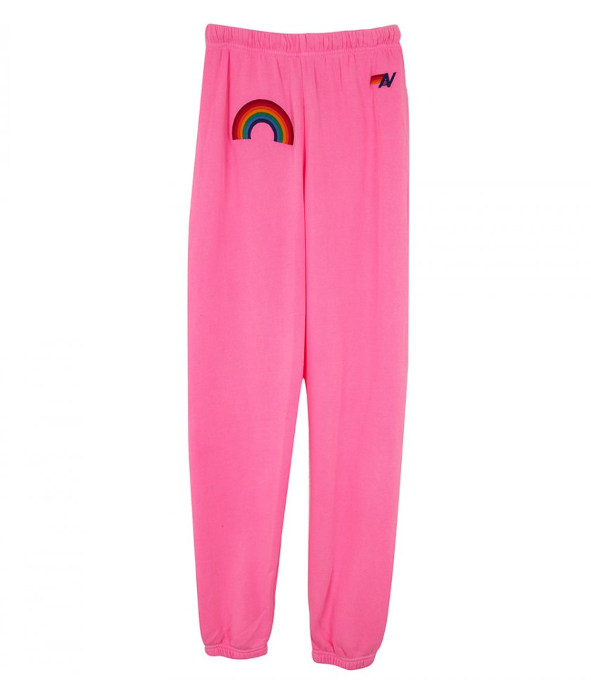 CLOTHES - WOMEN'S RAINBOW EMBROIDERY SWEATPANTS
