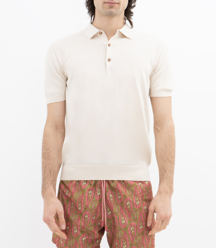 KNITTED POLO S/S