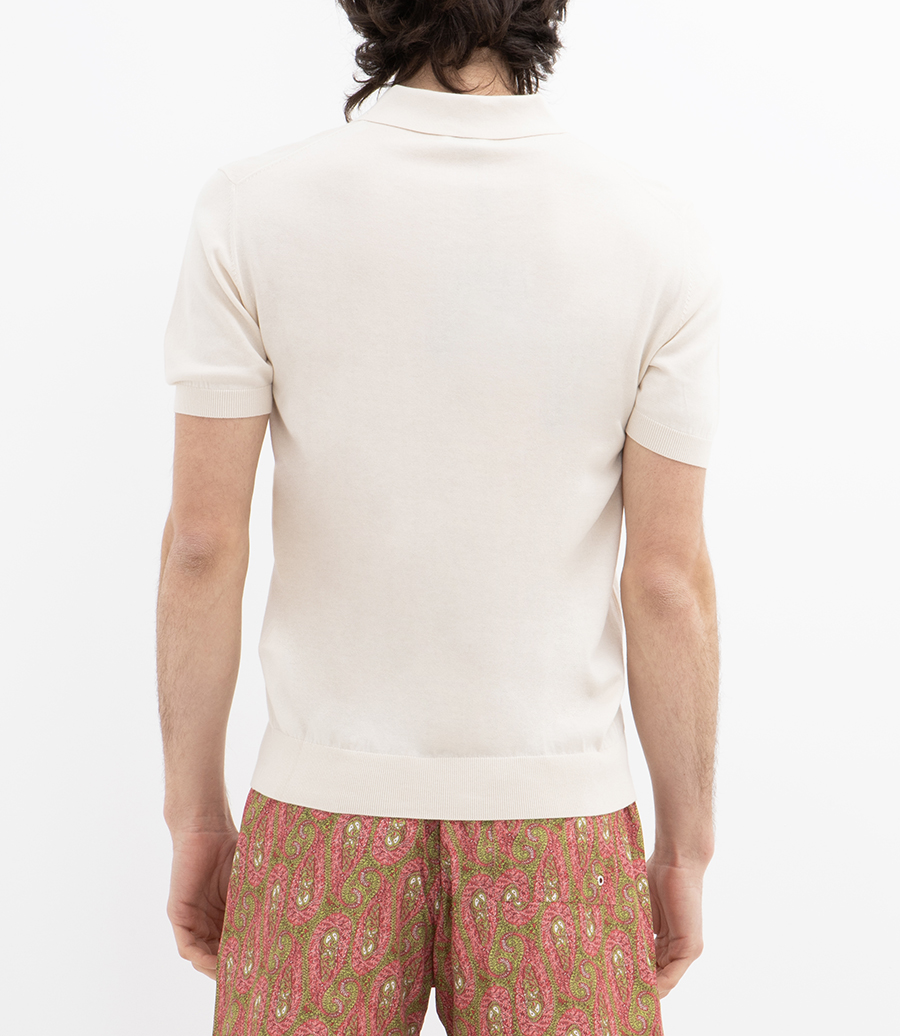 KNITTED POLO S/S