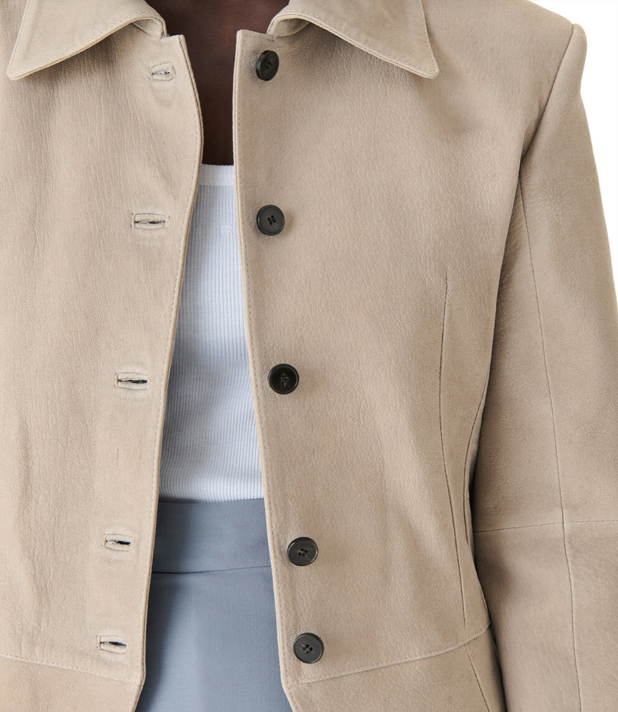 NUBUCK TAILORED JACKET
