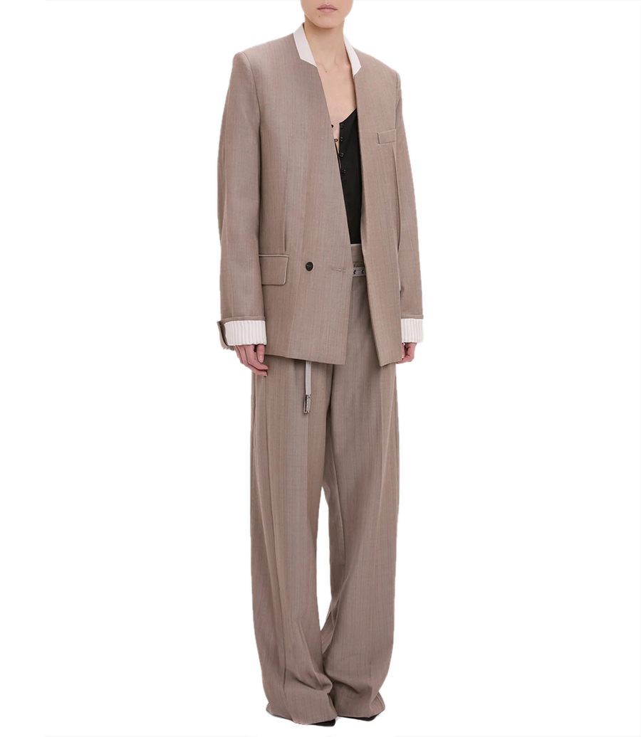 COLLARLESS JACKET