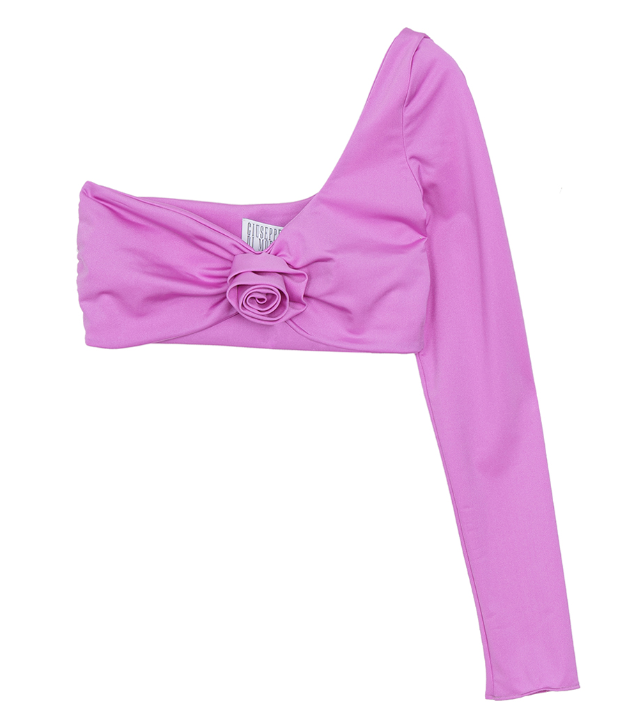 GIUSEPPE DI MORABITO - ONE LS TOP WITH FLOWER DETAILS