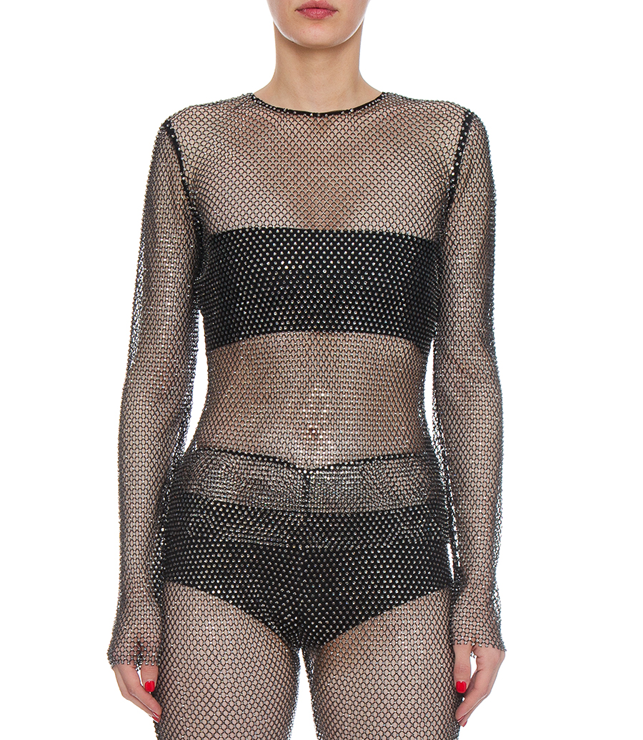 CRYSTAL EMBELLISHED  TOP