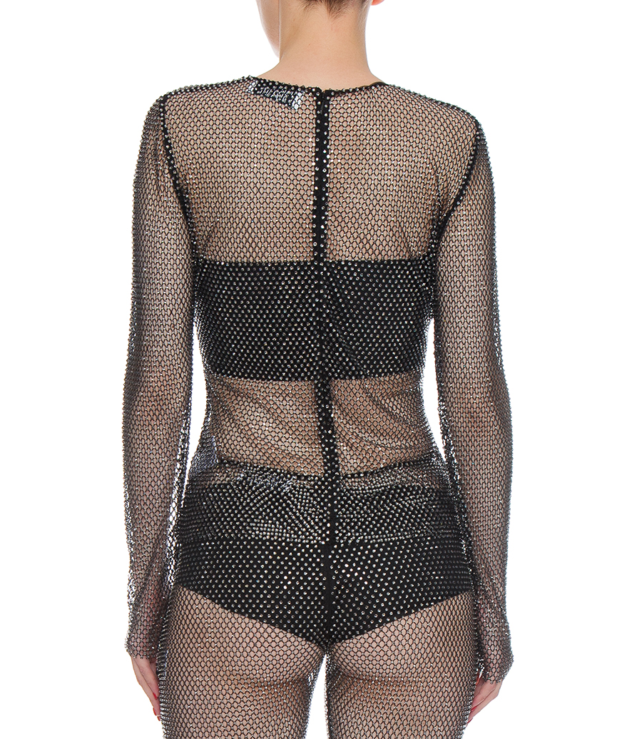 CRYSTAL EMBELLISHED  TOP