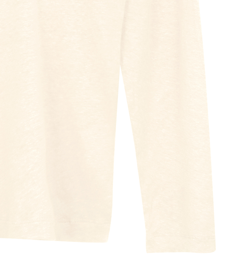 LINEN POLO LS