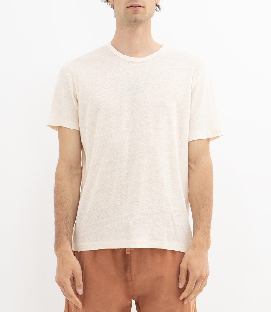 LINEN CREW SS