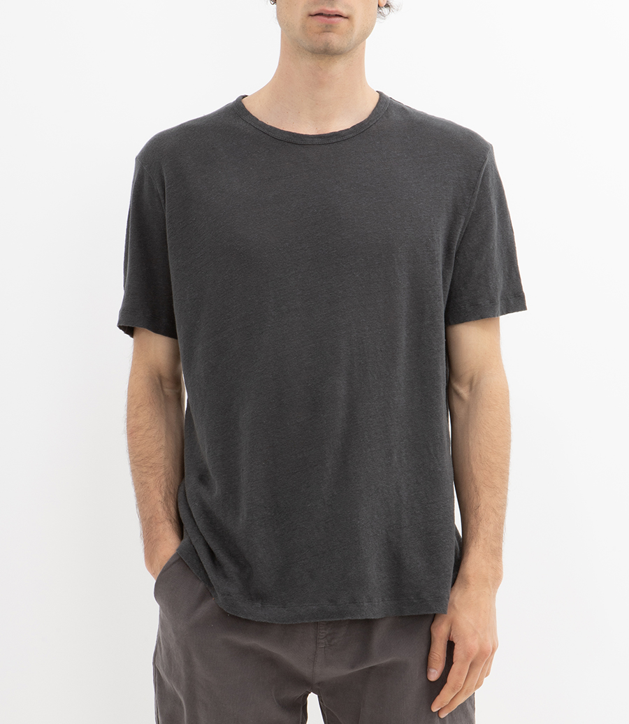 LINEN CREW SS