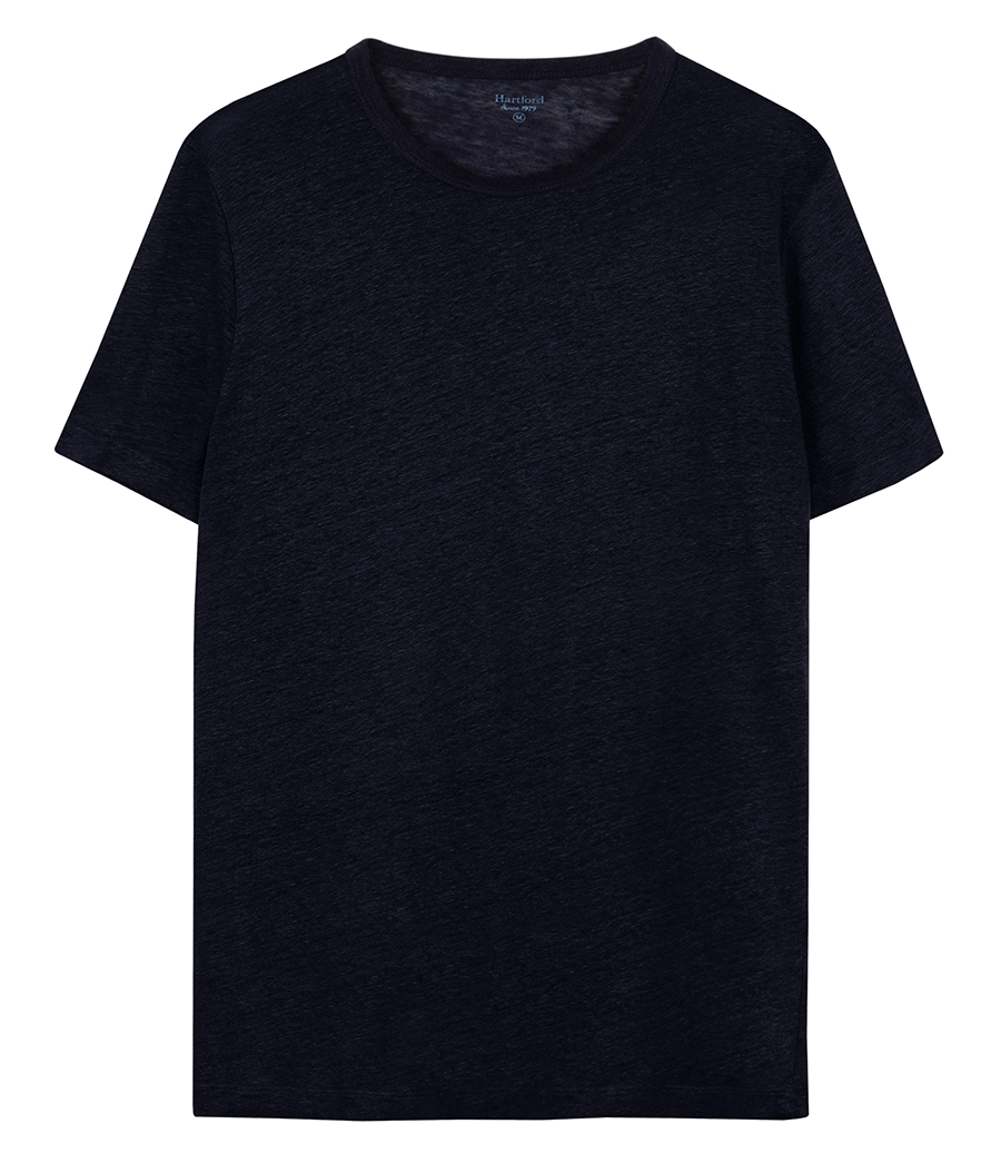 HARTFORD - LINEN CREW SS