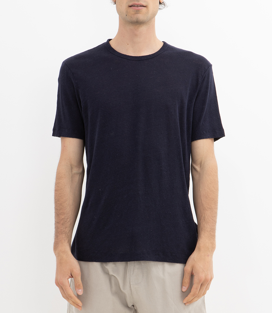 LINEN CREW SS