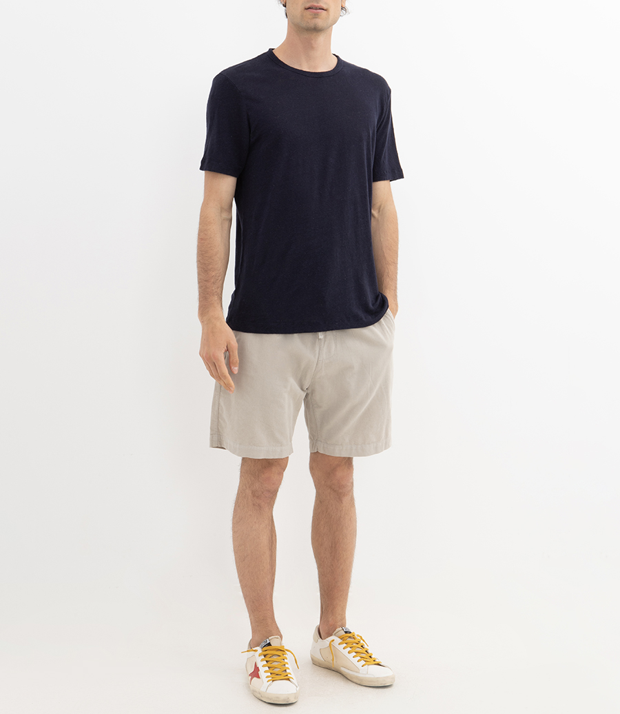 LINEN CREW SS