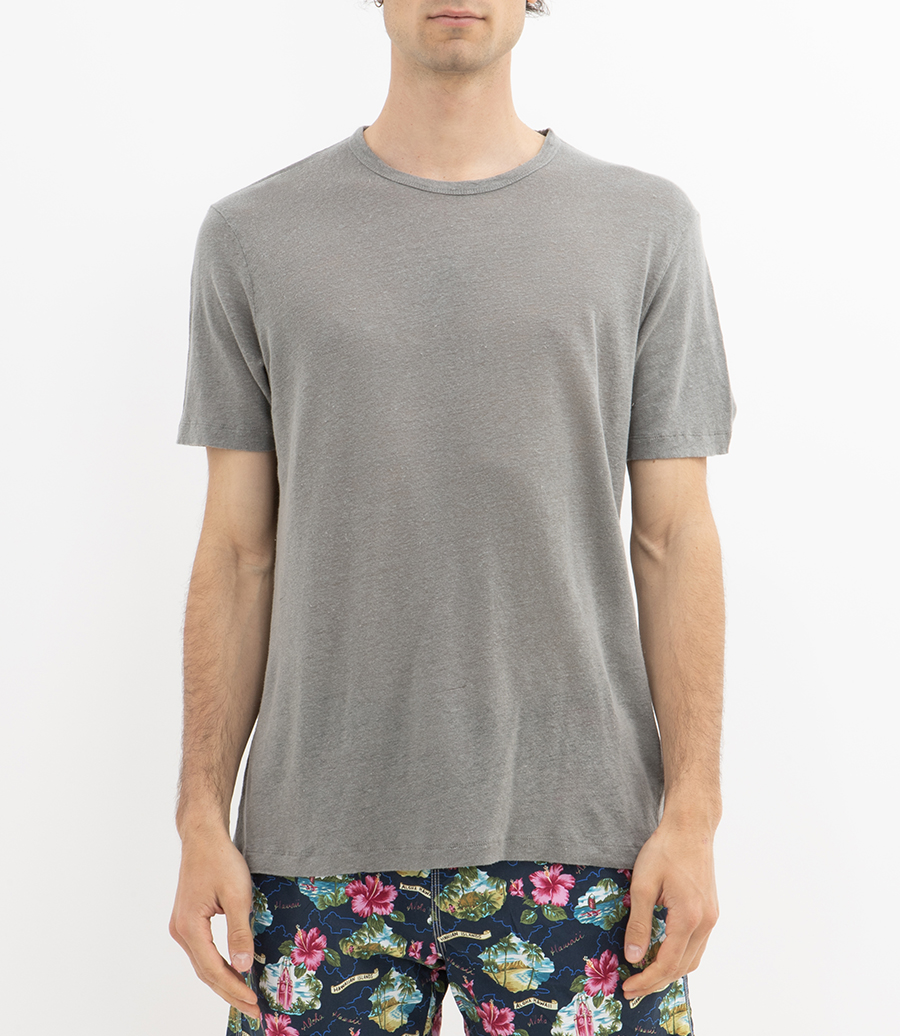 LINEN CREW SS