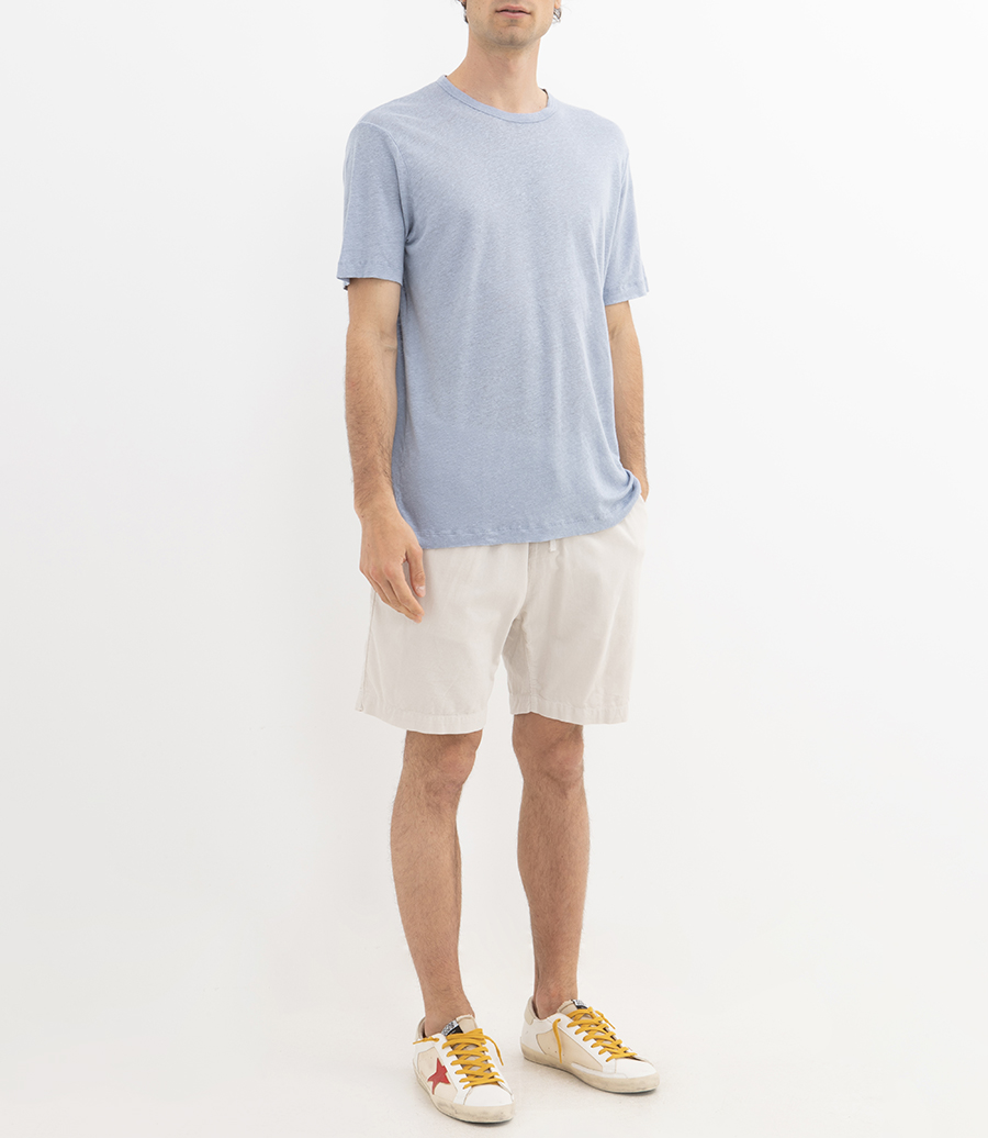LINEN CREW SS