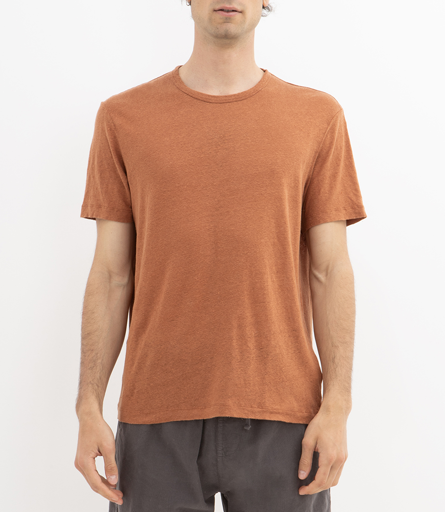LINEN CREW SS