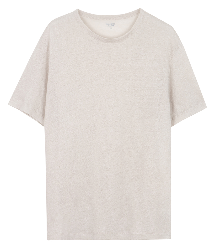 HARTFORD - LINEN CREW SS