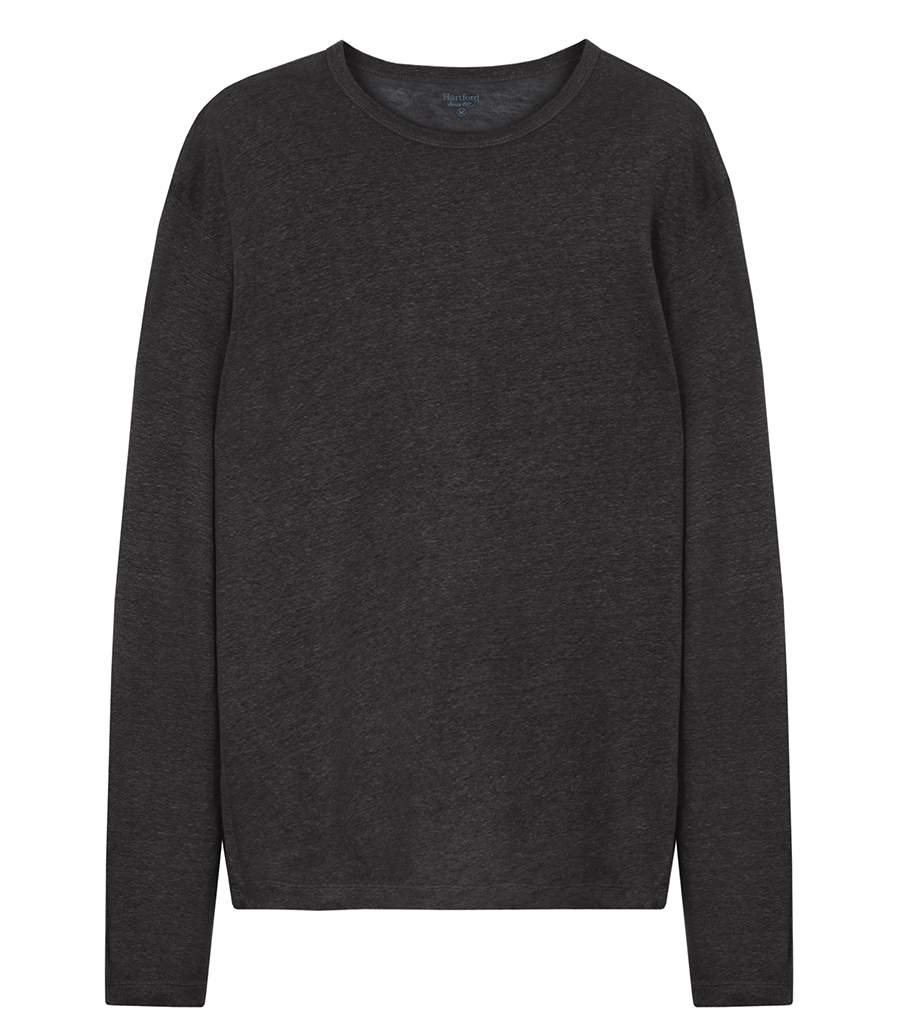 HARTFORD - LINEN CREW LS