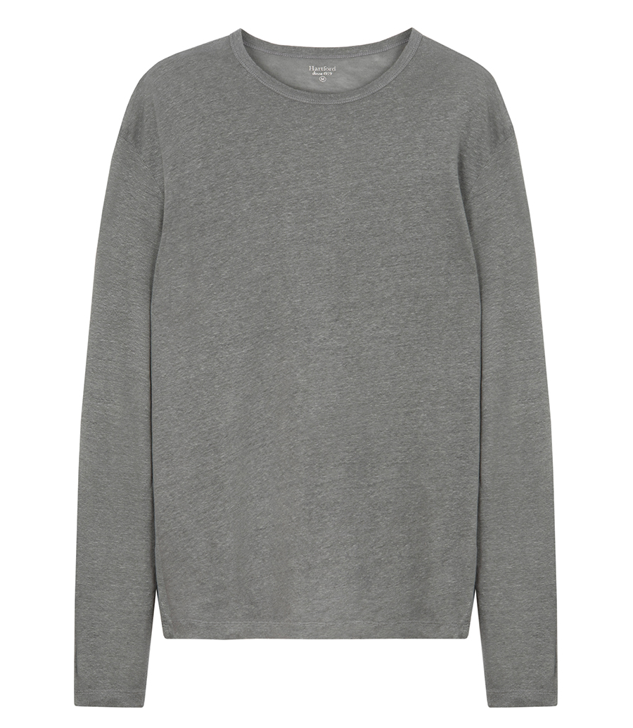 HARTFORD - LINEN CREW LS