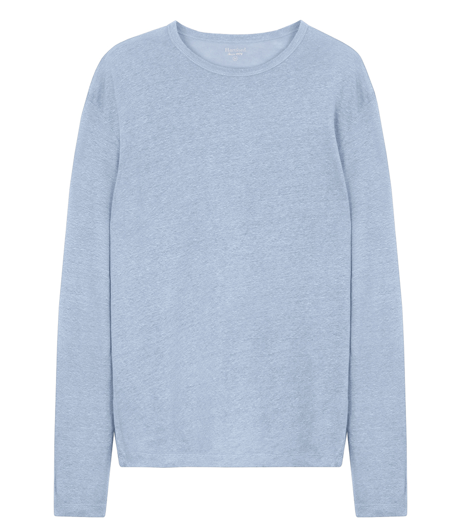 HARTFORD - LINEN CREW LS