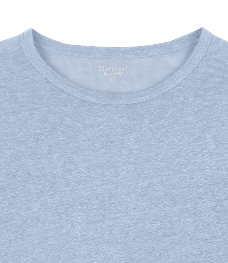 LINEN CREW LS