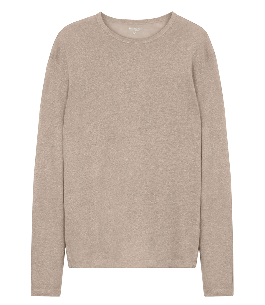 HARTFORD - LINEN CREW LS