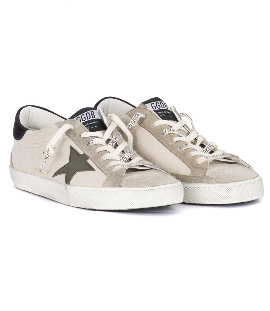 OLIVE SUEDE STAR SUPER-STAR