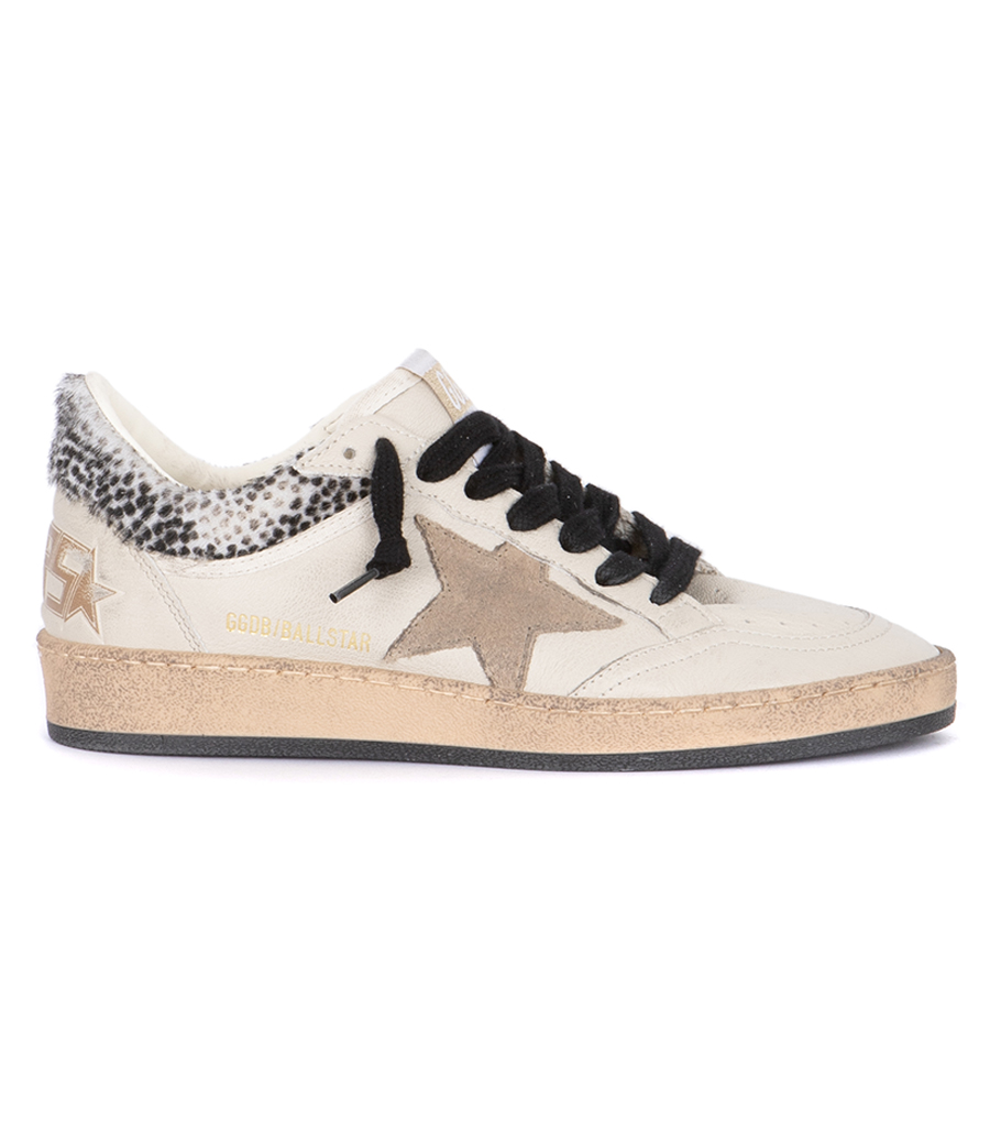 GOLDEN GOOSE  - BROWN LEATHER STAR BALL STAR