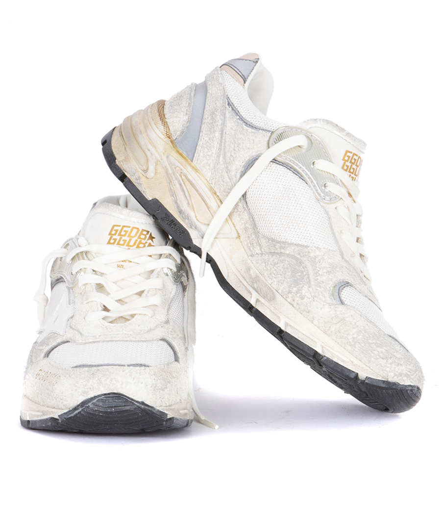 WHITE LEATHER STAR RUNNING DAD