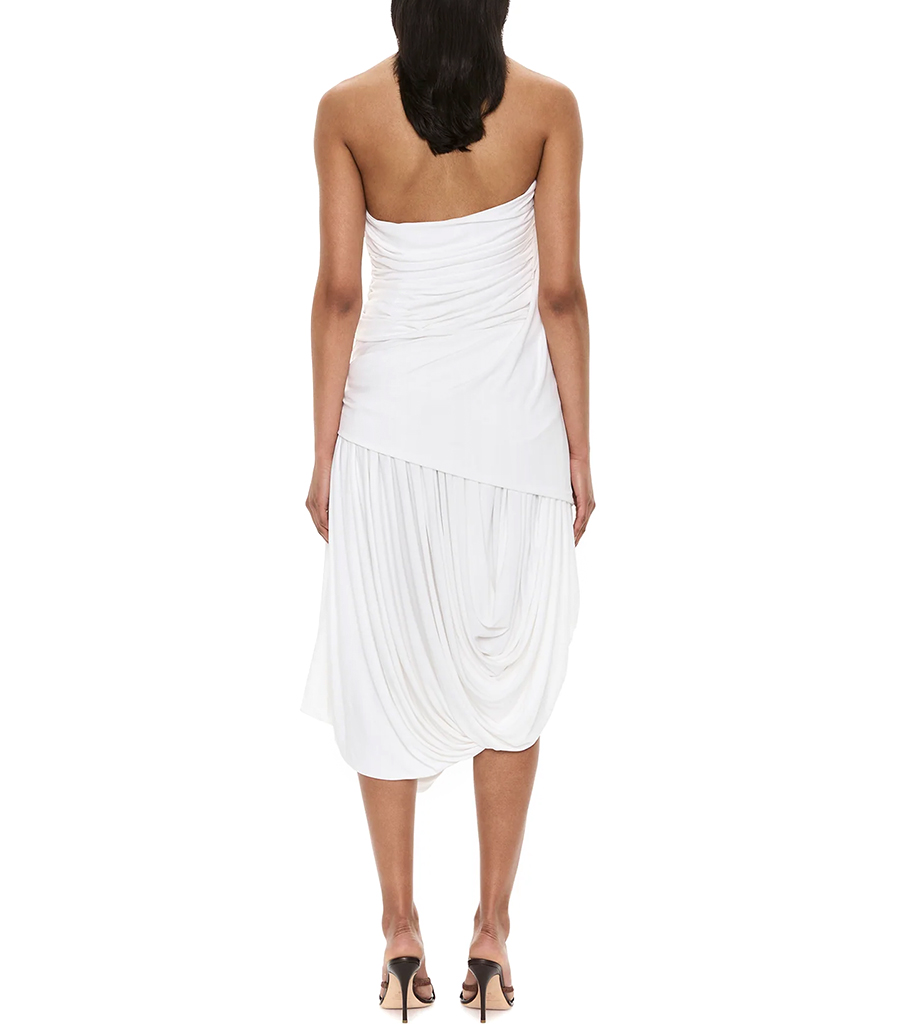 CHIME NECKLACE DRAPE DRESS