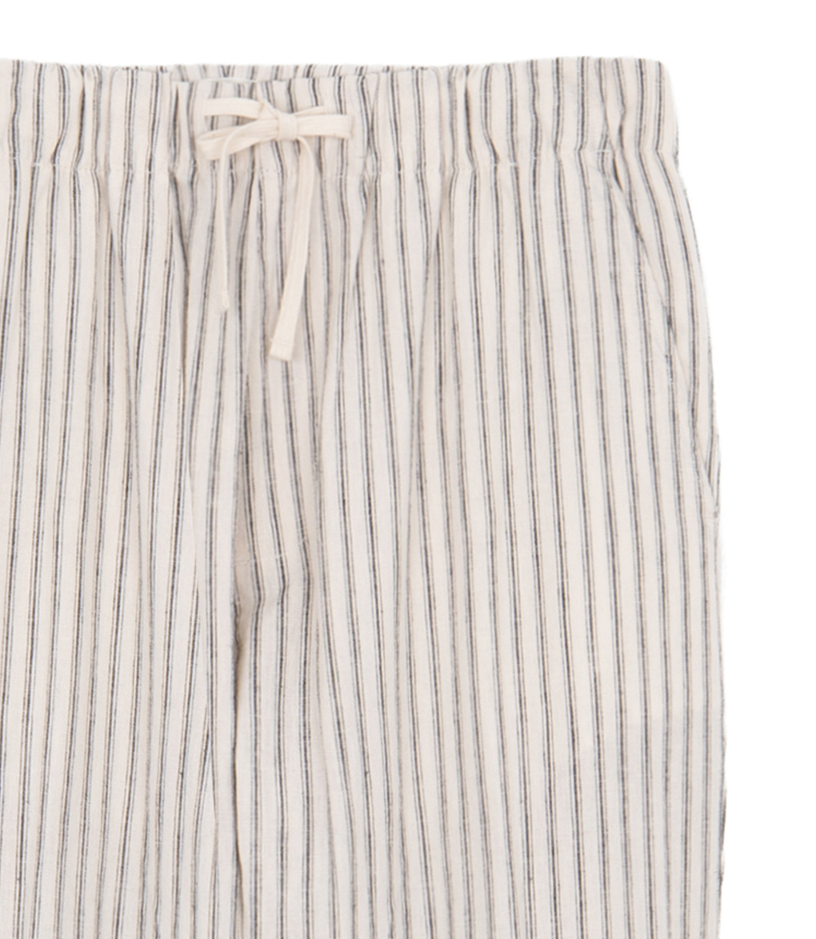 LINEN STRIPE JOGGY PANTS