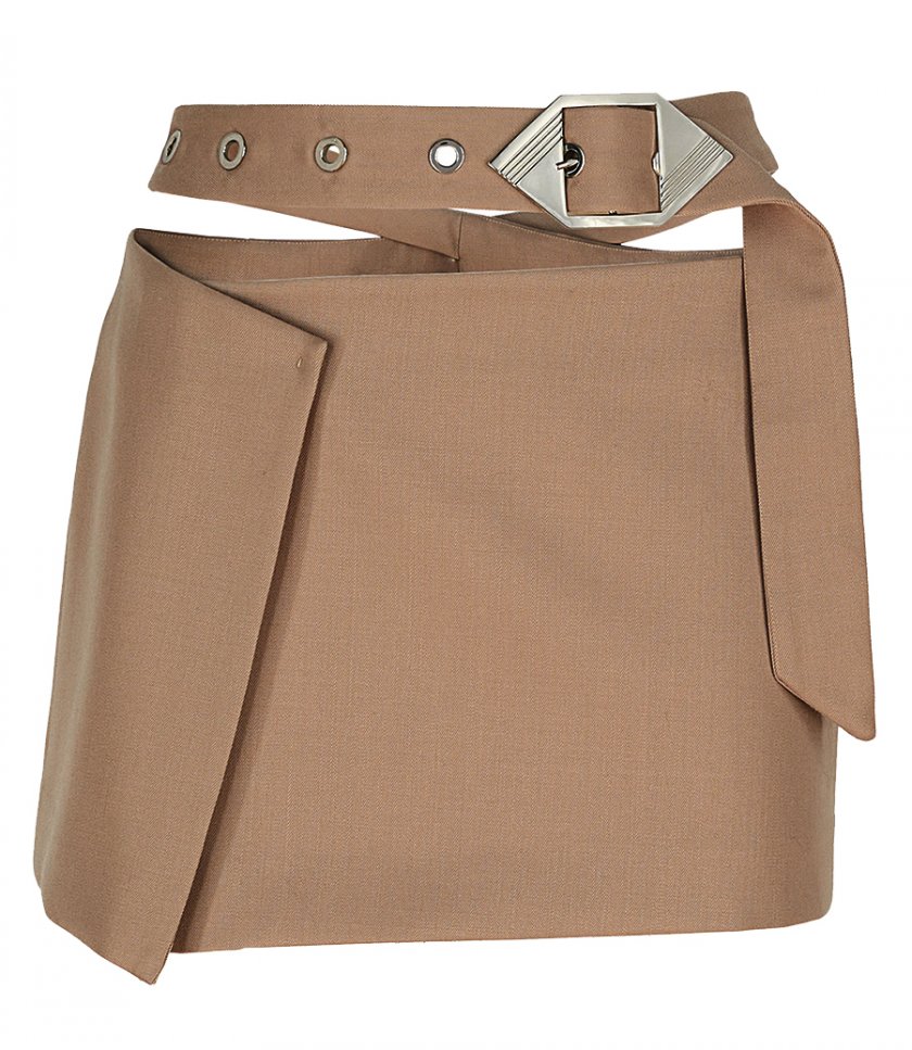 CLOTHES - BEIGE MINI SKIRT