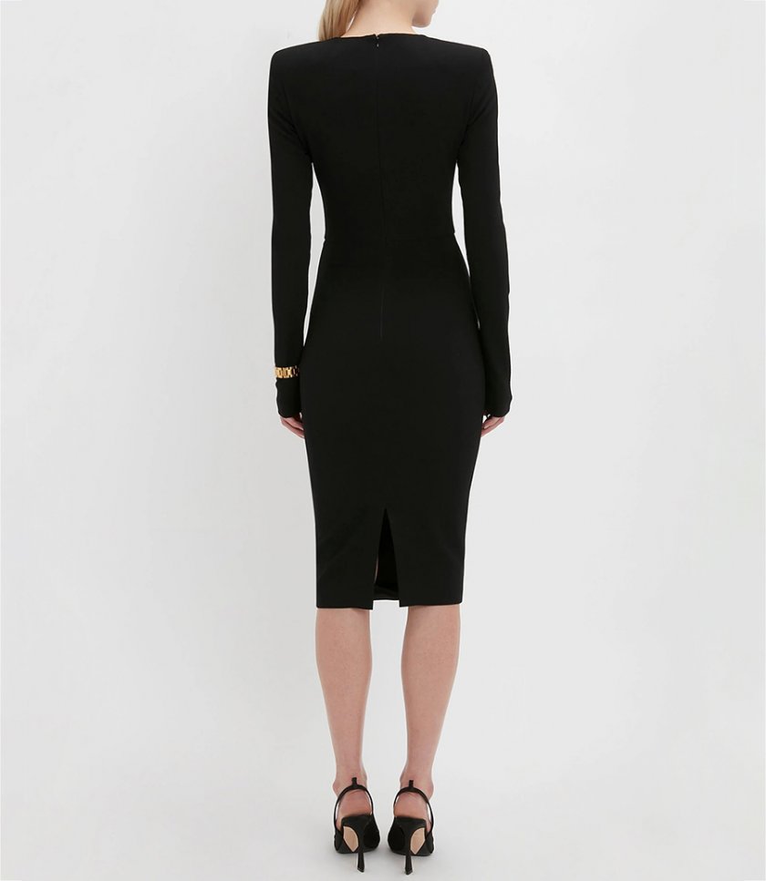 LONG SLEEVE T-SHIRT FITTED DRESS