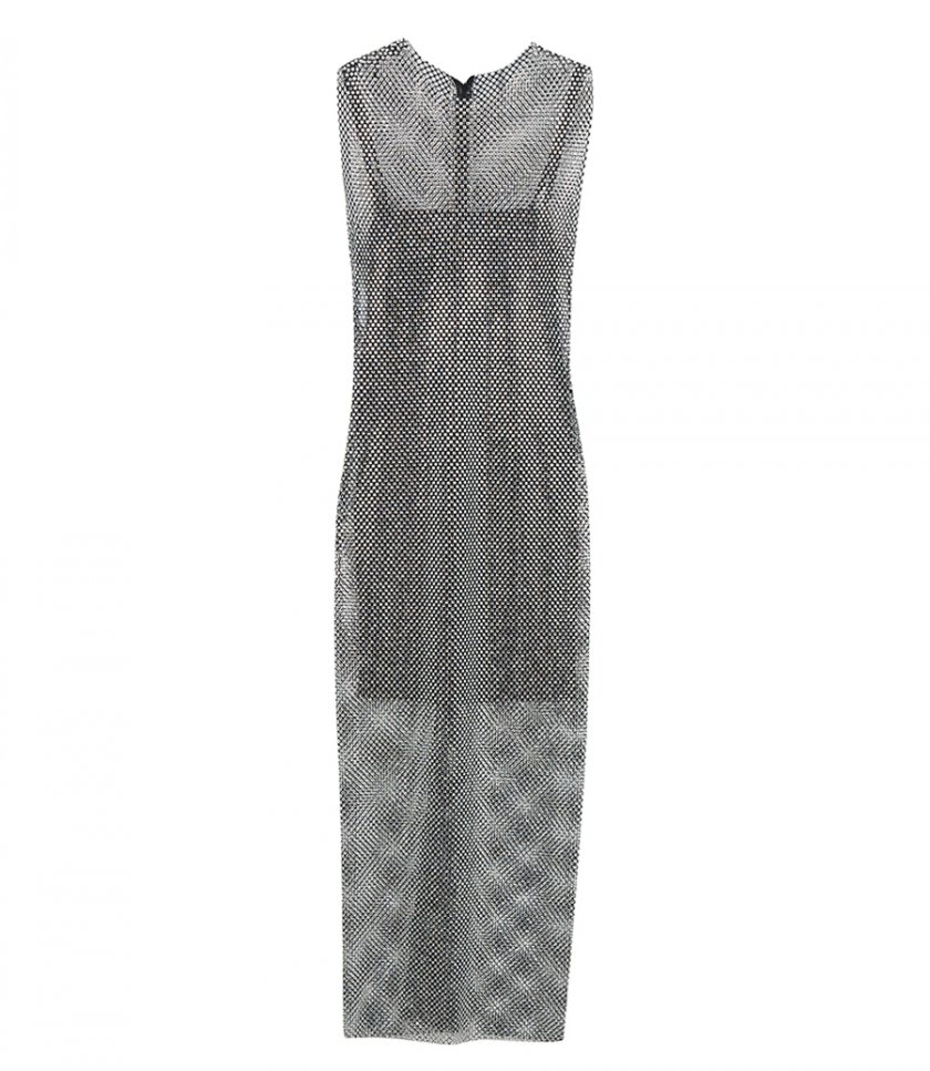 SALES - DRESS IN MESH WITH RHINESTONES