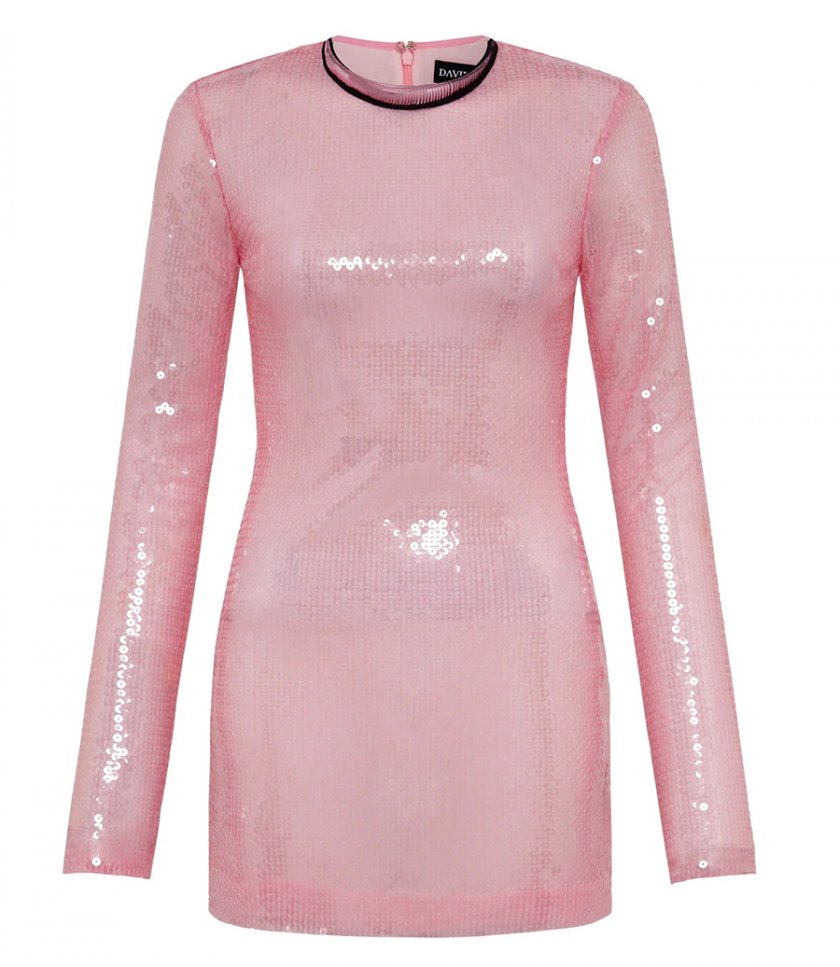 SALES - METALLIC COLLAR AND SEQUIN MINI DRESS
