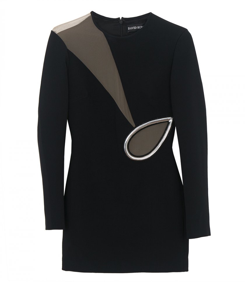 SALES - METALLIC TUBE WAIST DETAIL MINI DRESS