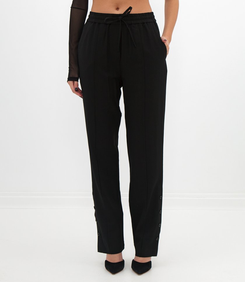 CROPPED ELASTIC WB PANT
