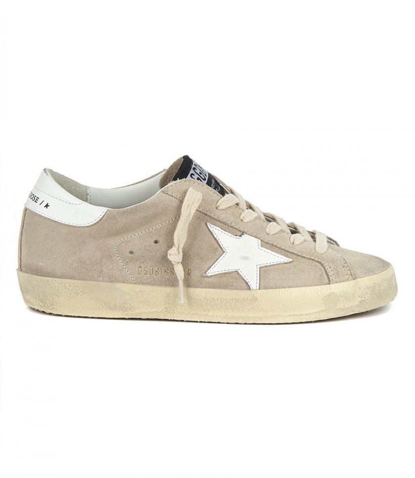 JUST IN - SEEDPEARL WHITE SUEDE SUPER-STAR