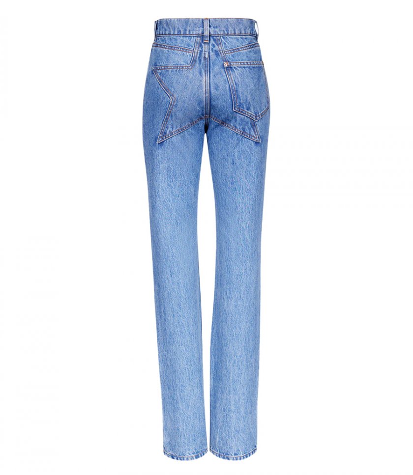 Stud Embellished Straight Fit Jeans
