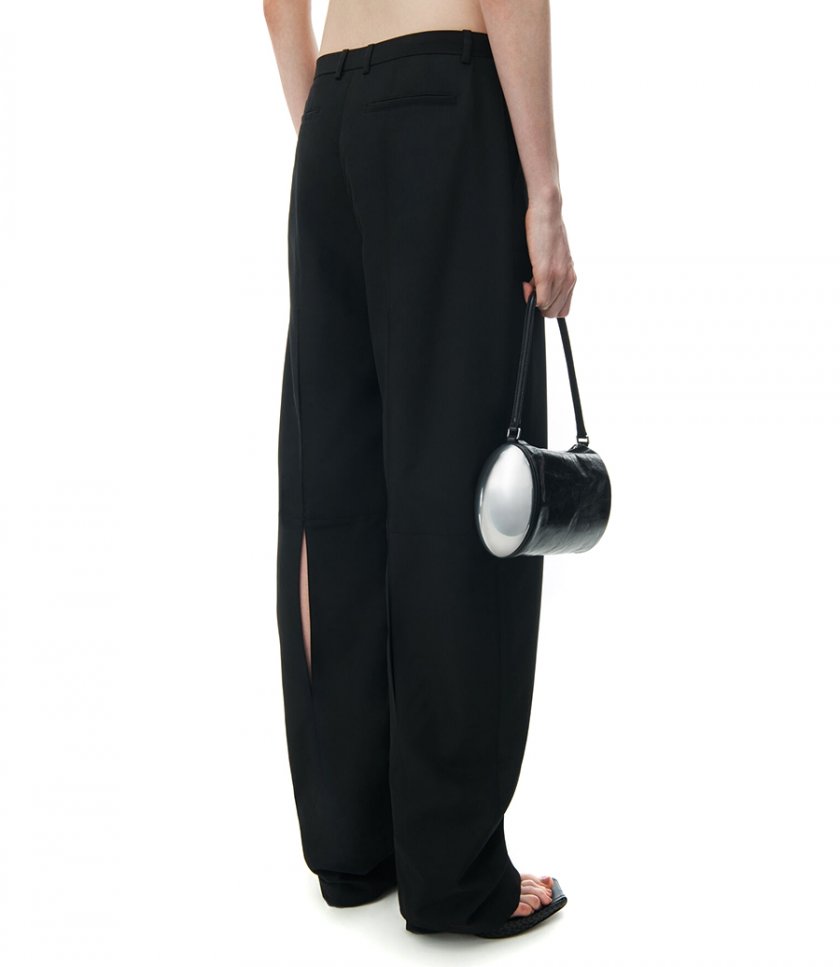 LOW WAISTED TAILORED TROUSER IN WOOL BLEND