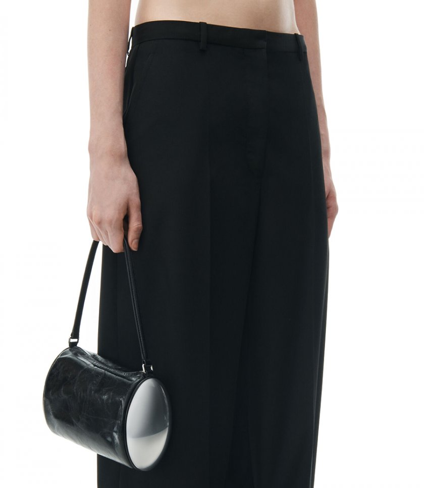 LOW WAISTED TAILORED TROUSER IN WOOL BLEND