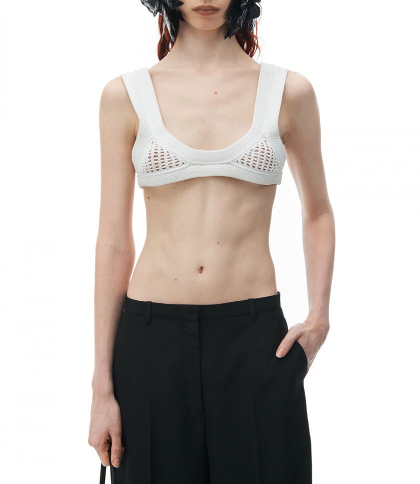 LOW WAISTED TAILORED TROUSER IN WOOL BLEND